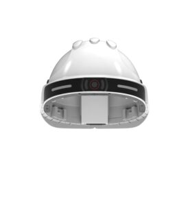 G808 smart safety helmet (white) underside front view