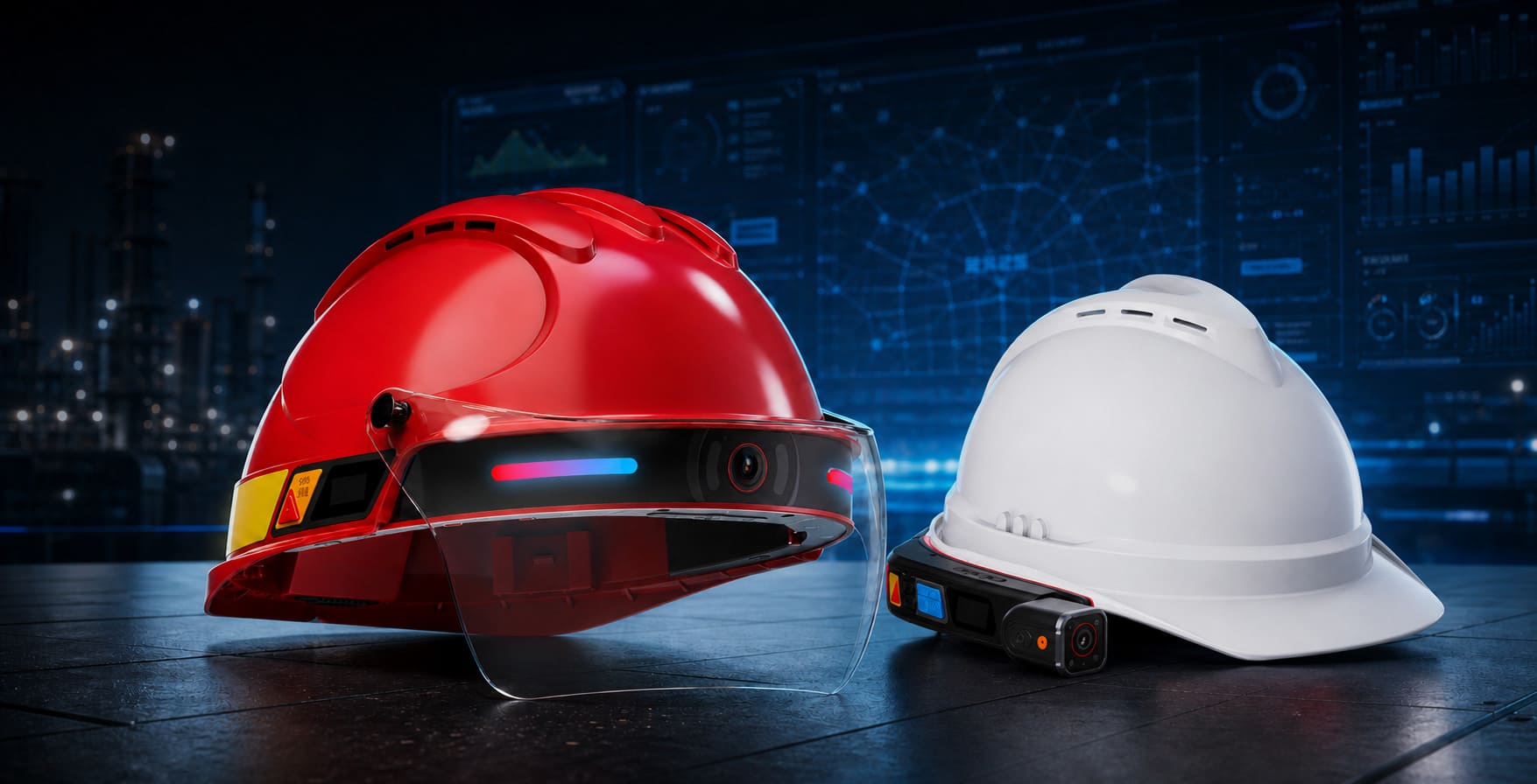 HelmetSight G808 and G901 smart helmet systems for industrial field operations